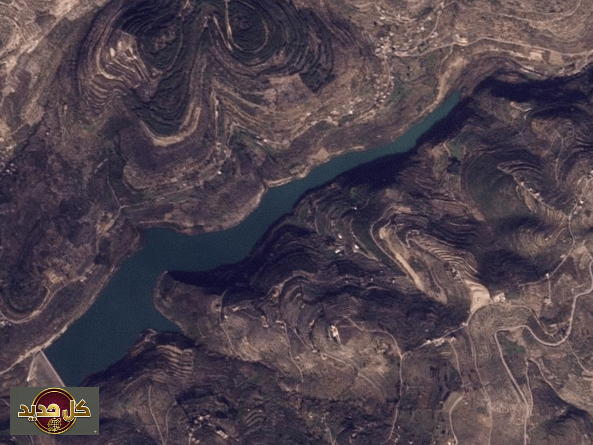 صور أقمار صناعية تؤكد امتلاء سد الدريكيش في طرطوس لأول مرة منذ سنوات