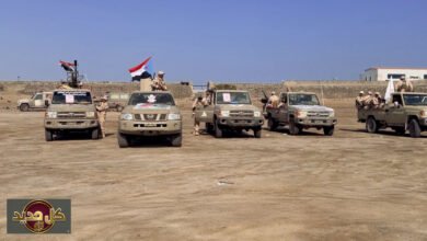 قوات حرس المنشآت تتسلم معسكر جبل حديد عدن رسمياً