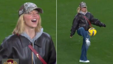 نجمة هوليوود تبهر العالم بمهارات كروية مدهشة في البرتغال