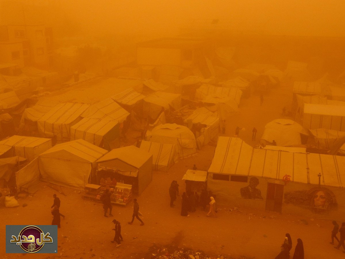 معاناة غزة تتفاقم: 7 شهداء جدد وعاصفة رملية تزيد محنة النازحين