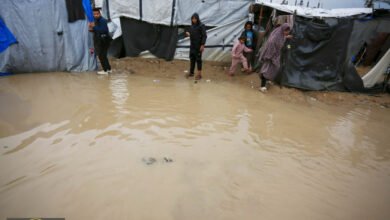 معاناة غزة تتفاقم: المنخفض الجوي يغرق مئات الخيام ويزيد من أزمة النازحين
