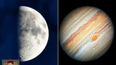 القمر والمشتري: مشهد فلكي ساحر يزين سماء الشتاء