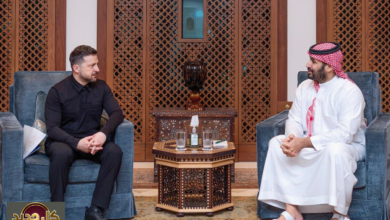السعودية وأوكرانيا: ولي العهد يبحث التطورات الإقليمية مع زيلينسكي في جدة