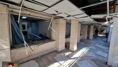 قصف مستشفى طهران: دمار هائل وإخلاء يجنب كارثة