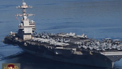 موقع جيرالد فورد: أقمار صناعية تكشف تمركز الحاملة الأمريكية بالبحر الأحمر ومسار تريبولي
