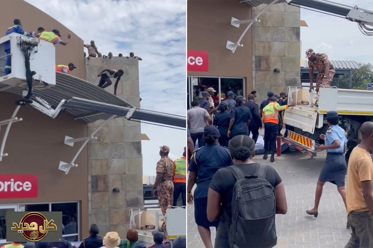 سجين هارب ينهي مطاردة أفريقية بقفزة صادمة من أعلى مركز تجاري