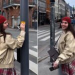 مايان السيد تشعل الجدل بملصق سياسي في شوارع كوبنهاغن