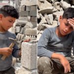 طفل معيل غزة: حسن سعد.. عمل شاق لإعالة أسرة من 9 أفراد في ظل الظروف القاسية