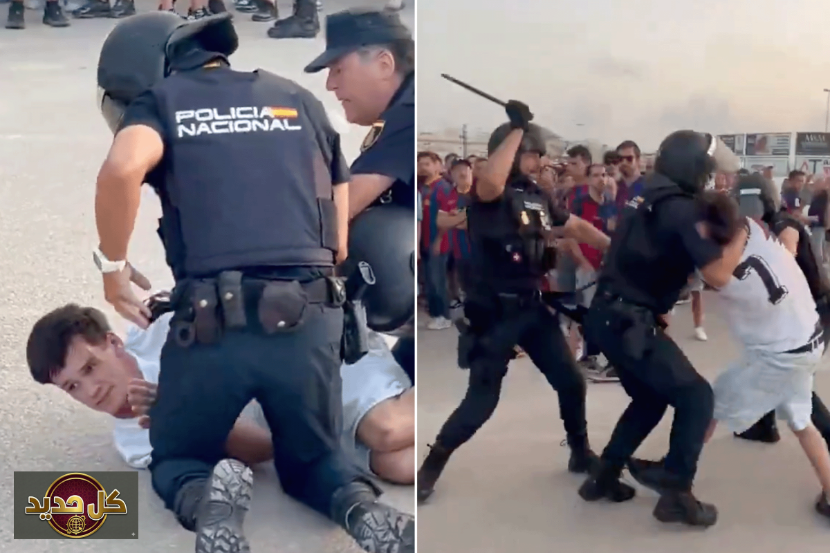 نجم برشلونة يدعم مشجع الإستيلادا بعد اعتداء الشرطة