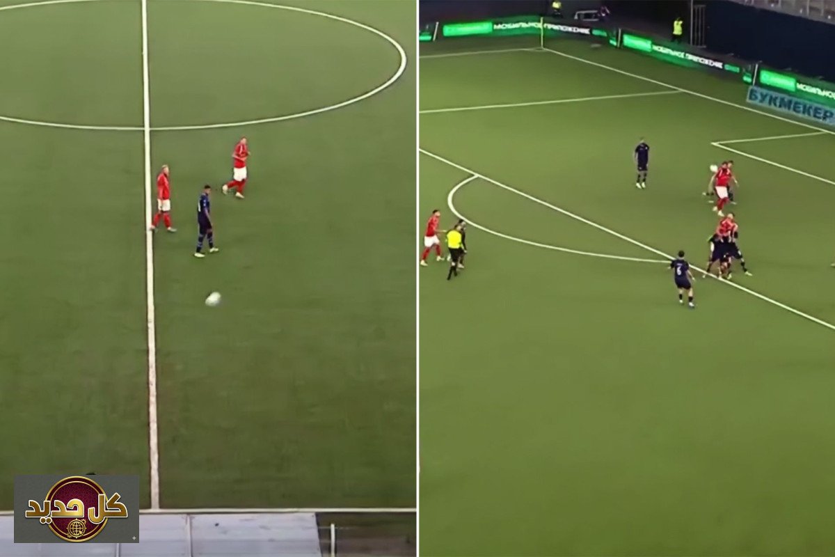 رمية إيرانية استثنائية: لاعب كرة قدم يدهش العالم بمهارة تتجاوز 51 مترًا